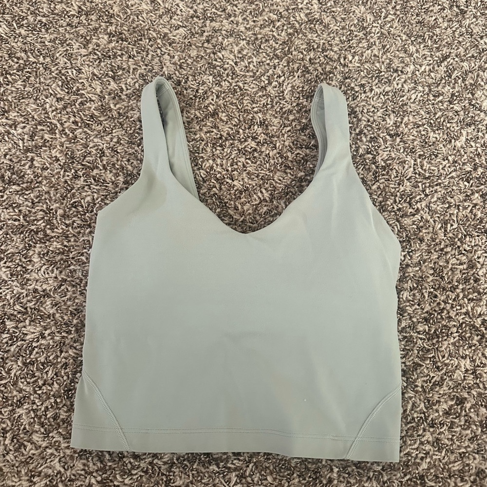 Lululemon Athletica Light Green Crop Top